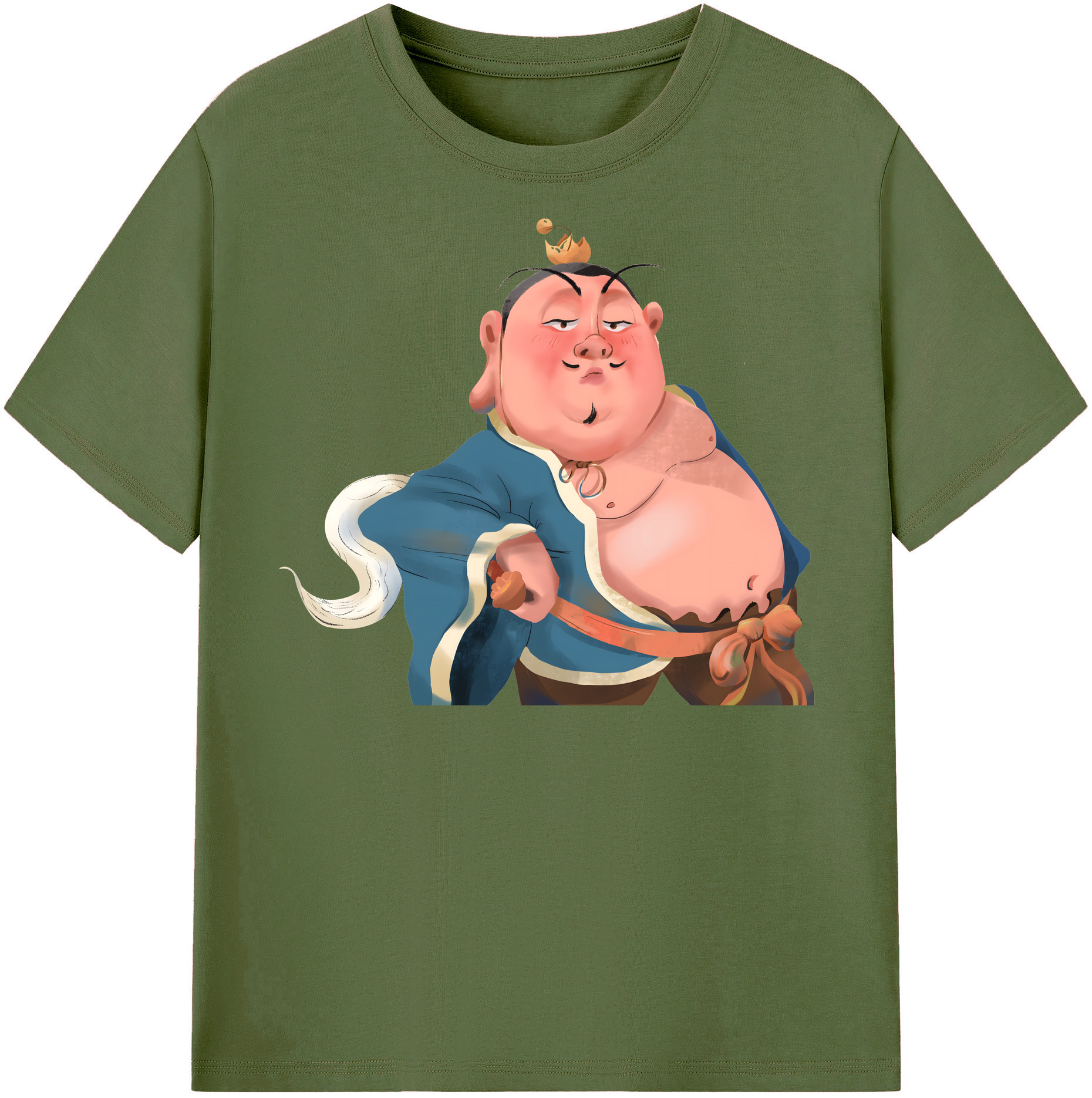 （画像用） Ne Zha 2 ナタ 魔童の大暴れ 綿100％半袖Tシャツ（フロントプリント）